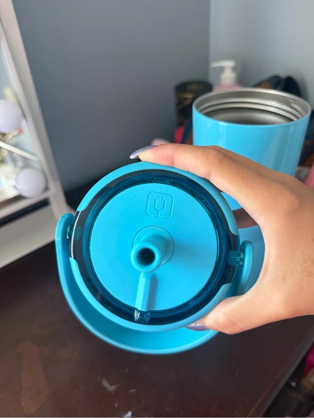 BRUMATE Sky Blue Insulated Sip Bottle with Straw